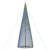 vidaXL Stożkowa choinka z lampek, 1544 niebieskich LED, 500 cm