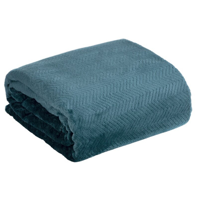 Koc granatowy 170x210