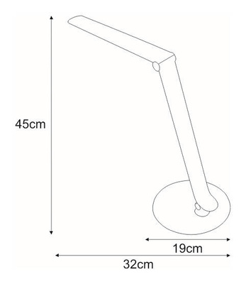 Lampka biurkowa K-BL1201 CZERWONY z serii DUO