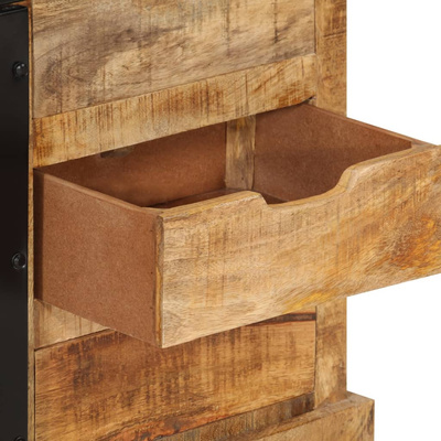 vidaXL Szafka, 80x30x55 cm, lite surowe drewno mango