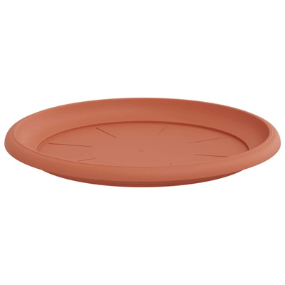 Okrągły Talerzyk Kwiatowy 6 pcs Czerwony ceglasty ? 27 x 2,5 cm