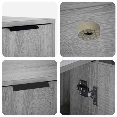 Meble dla kota Szary Sonoma 100 x 49 x 45 cm