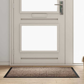 Dywanik drzwiowy Beżowy 60 x 40 x 1.2 cm Tkanina Teddy