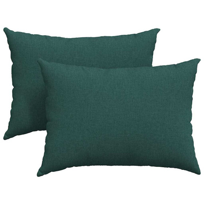 Poduszki na sofę 2 pcs Ciemna zieleń 70 x 50 cm tkanina