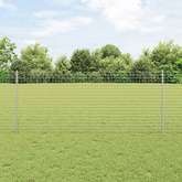 Wbudowany słupek ogrodzeniowy 11 szt. srebrny 140 cm