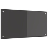 Panel kuchenny Ciemnoszary 80 x 40 cm szkło hartowane