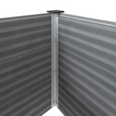vidaXL Podwyższona donica ogrodowa, WPC, 150x50x91 cm, szara