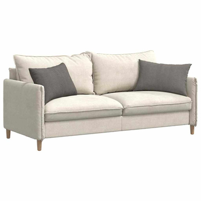 Poduszki na sofę 2 pcs Jasnoszary 60 x 40 cm Tkanina sztruksowa
