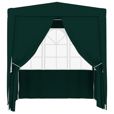 Namiot imprezowy ze ściankami, 2x2 m, zielony, 90 g/m?