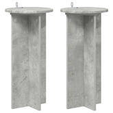Stojak na rośliny 2 pcs Betonowy szary 29,5 x 29,5 x 60 cm
