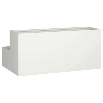Doniczka ogrodowa Biały 100 x 60 x 45 cm Stal zimnogięta