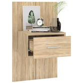 vidaXL Wiszące szafki nocne, 2 szt., dąb sonoma model standard