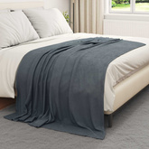 Koce narzutowe 6 pcs Ciemnoszary 200 x 150 cm Polar