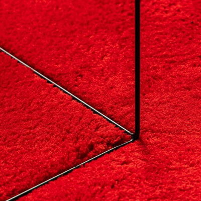 vidaXL Dywan HUARTE z krótkim włosiem, czerwony, 100x200 cm