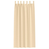 Firany blackout z kółkami 2 pcs Kremowy 245 x 140 cm Poliester