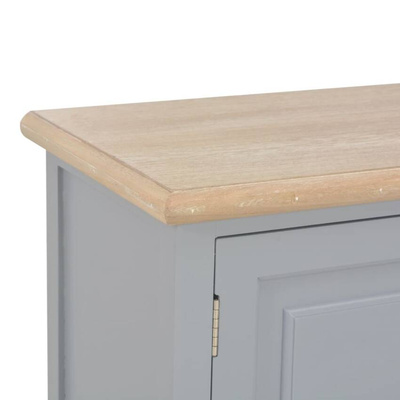 vidaXL Szafka pod TV, szara, 90x30x40 cm, drewniana