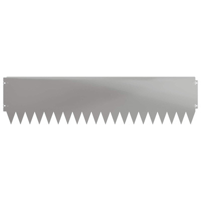 Krawężnik do trawnika 10 szt. 103 x 25 cm Stal srebrny