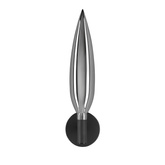 Kinkiet Nordic szklany szary dymiony 1x5W G9 do salonu