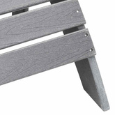 Krzesło Adirondack Jasnoszary HDPE