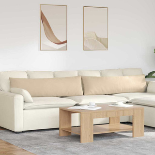 Poduszki na sofę 2 pcs Kremowy 145 x 40 cm tkanina