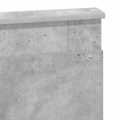 Ramka łóżka Betonowy szary 150 x 200 cm Drewno inżynieryjne