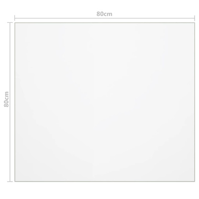 Mata ochronna na stół, matowa, 80x80 cm, 2 mm, PVC