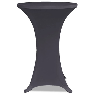 Elastyczne nakrycie stołu antracytowe 2 szt. 70 cm