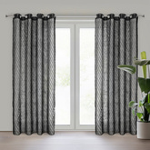 Zasłona Laurel czarna 140x250