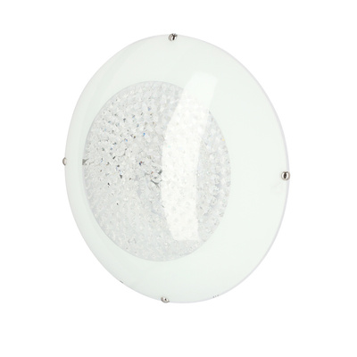Plafon biały LED z kryształkami Pristina 14-73150