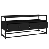 Szafka pod TV, czarna, 100x35x45 cm, materiał drewnopochodny vidaXL