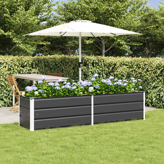 Donica Antracyt 195 x 50 x 45 cm Stal Galwanizowana
