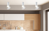 Lampa tuba sufitowa 20cm biała pierściene 2282725