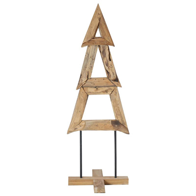 Choinka z podstawą Brązowy 120 cm Lite drewno tekowe