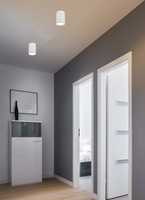 Lampa sufitowa tuba biała metalowa 1xGU10 natynkowa