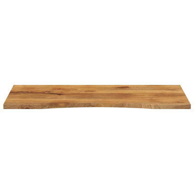 Blat biurka, z wycięciem, 120x50x2,5 cm, surowe drewno mango