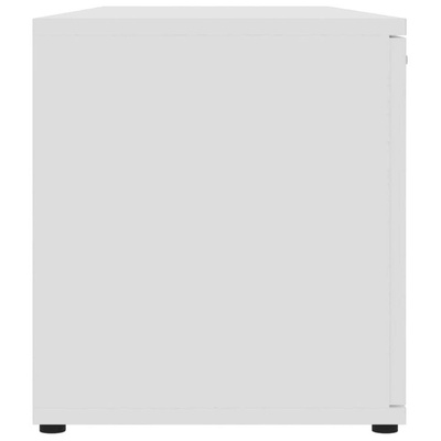 vidaXL Szafka pod TV, biała, 120x34x37 cm, materiał drewnopochodny