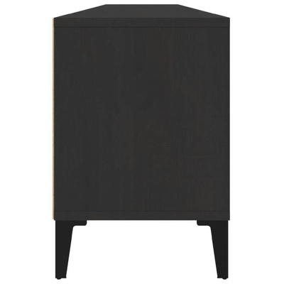 vidaXL Szafka pod TV, czarna, 150x30x44,5 cm, materiał drewnopochodny