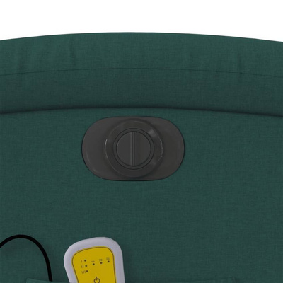 vidaXL Podnoszony fotel masujący, elektryczny, rozkładany, zielony