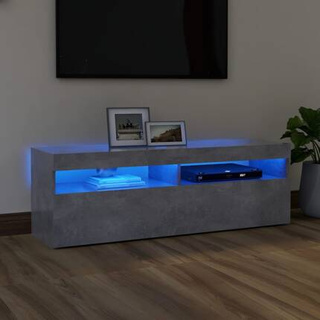 vidaXL Szafka pod TV z oświetleniem LED, szarość betonu, 120x35x40 cm wariant 4