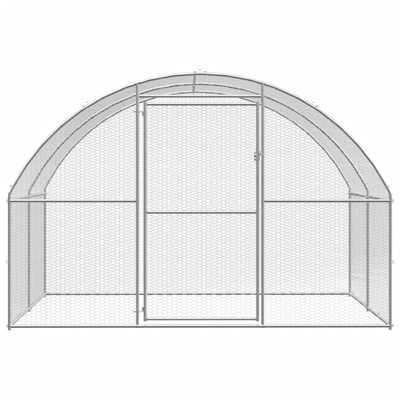 Klatka zewnętrzna dla kurcząt, 3x16x2 m, stal galwanizowana