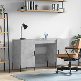 vidaXL Biurko, szarość betonu, 140x50x75 cm, materiał drewnopochodny wariant 8
