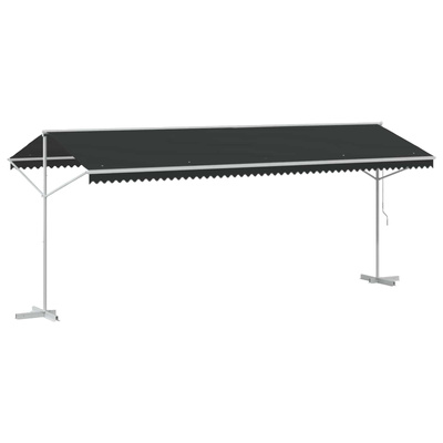 Markiza wolnostojąca antracytowy 6 x 3 m Poliester