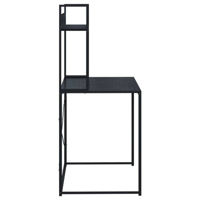 vidaXL Biurko na komputer, czarne 110x60x138cm materiał drewnopochodny