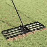 Rake leveling do ogrodu Czarny Stal malowana proszkowo