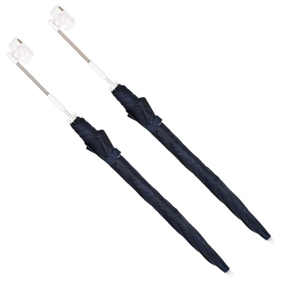 Parasol z Klamrą 2 pcs Granatowy ? 105 x 86 cm Poliester 170T