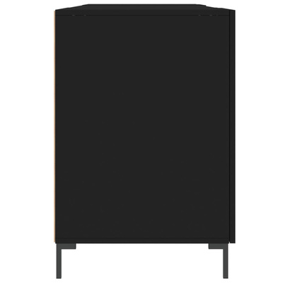 vidaXL Biurko, czarne, 140x50x75 cm, materiał drewnopochodny