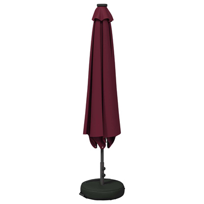 Parasol ogrodowy z oświetleniem LED i podstawą 230 x 230 cm