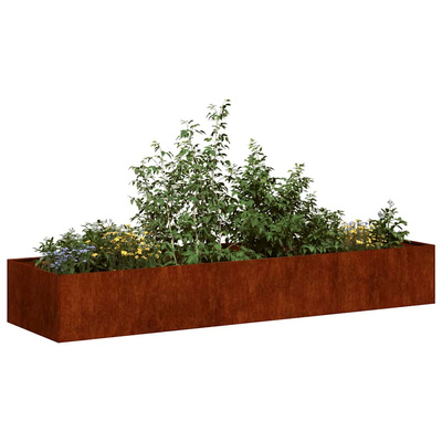 Doniczka Rusty 280x80x40 cm Stal nierdzewna