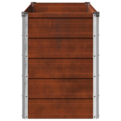 Podniesione Łóżko Ogrodowe Rdzawy 100 x 40 x 55 cm tektura