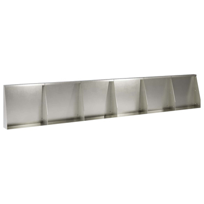 Mur oporowy 6 szt. 40 x 12 x 30 cm Stal nierdzewna srebrny